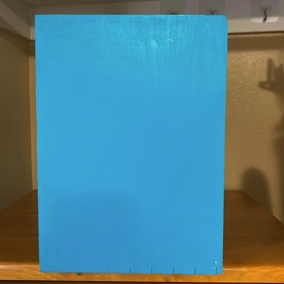 Hand painted multi drawer wood box